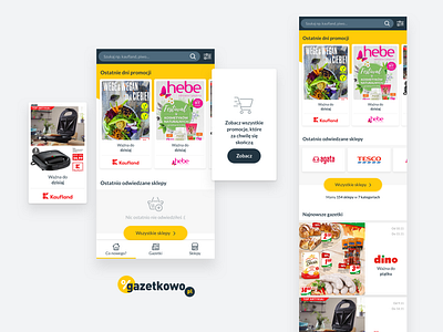 Gazetkowo Mobile Redesign app apps design e commerce gazetki gazetkowo mobile mobile app mobile redesign promotons redesign redesigned ui ux