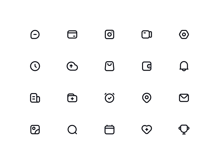 Icons design by Forever D. for Queble on Dribbble