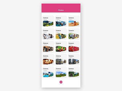 Photos UI#dribbble app redesign app dribbble redesign