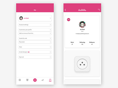 Me #dribbble app redesign app dribbble redesign