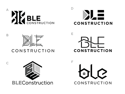 BLE Construction Logo Design Concepts