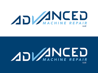 Advanced Machine Repair - Logo Design branding clean design designer graphic logo missouri modern professional st. louis typographic