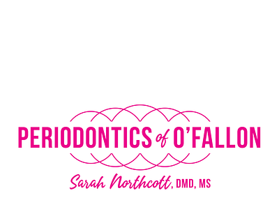 Periodontics Logo abstract brand branding design designer feminine graphic gums identity logo minimalist missouri mo mouth periodontic periodontics professional st louis