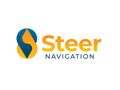 Steer Navigation - Logo Design brand branding design designer freelance geotag graphic illustrator logo missouri navigation near s st louis stl travel