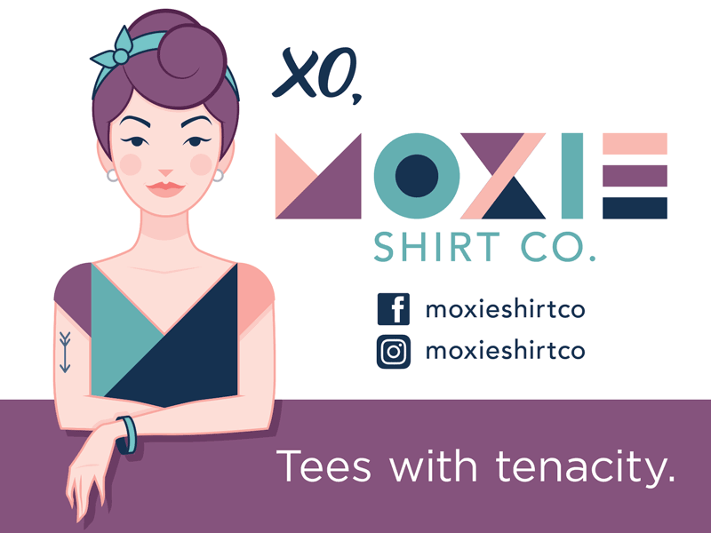 Moxie Bubblegum Pop animation bubble bubblegum character company design feminine geometric gum mascot moxie pop retro shirt