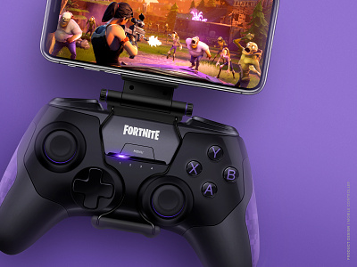 Fornite mobile controller concept accessories concept controller design fornite gaming illustration industrial design mobile product design video games