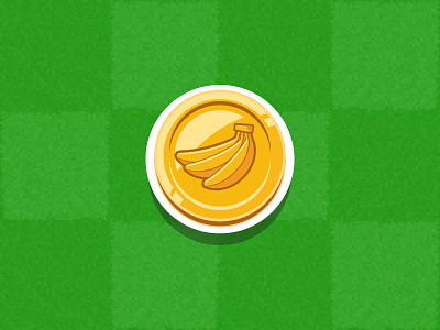Food Coin coin fruit icon illustration