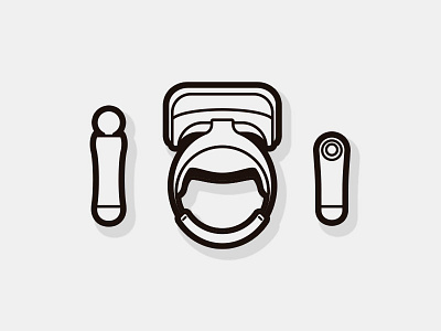 VR Icons icon illustration move vr