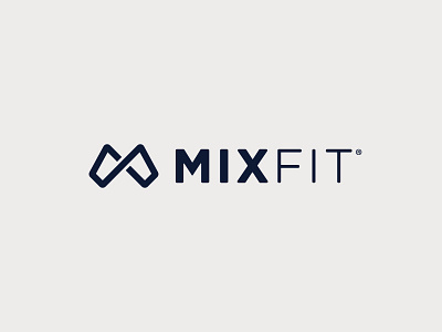 Mixfit app fitness logo mix