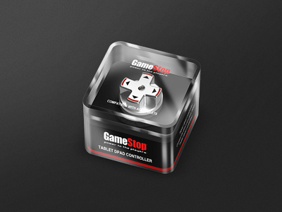 Gamestop Package illustration mockup package transparent box