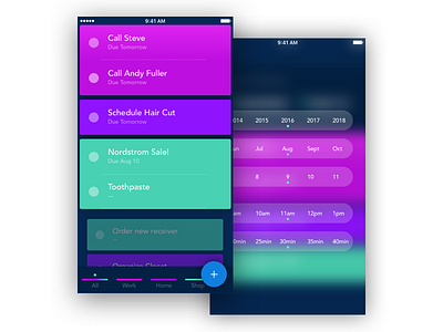 TODO App Concept for iOS blur flat ios todo