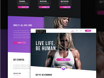 Fitness Training Concept concept fitness training website workout