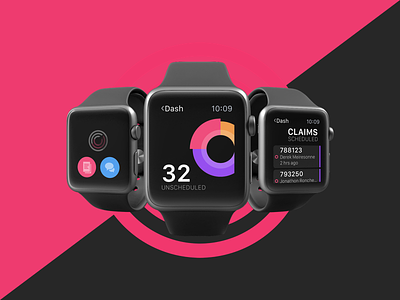 Tech Watch App actions app apple watch graph ios list watch watchos