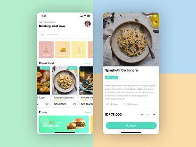 Food Ordering App app design food ordering ui ux