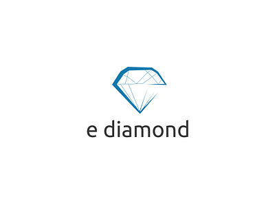 e diamond branding business card businesscard design diamond flat illustrator lettering logo minimal typography vector