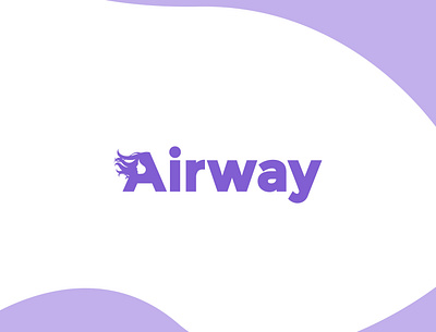 Airway logo design br logo branding flat illustration illustrator lettering logo minimal typography vector