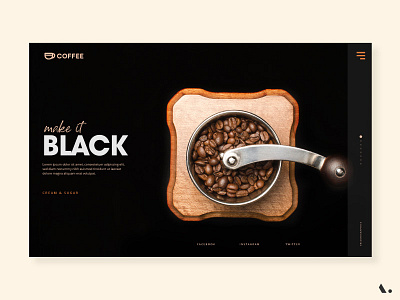 Make It Black branding camera illustration landing layout page shop typography ui ux watch website
