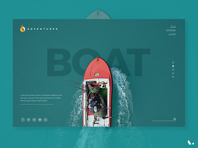 Adventures the water view branding camera illustration landing layout page shop typography ui ux watch website