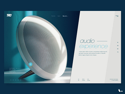 Audio Experience branding camera illustration landing layout page shop typography ui ux watch website