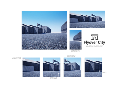 Flyover City - Design Concept branding concept design illustration