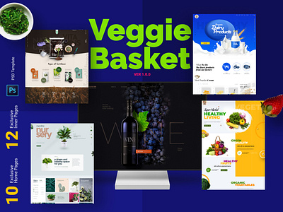 VeggieBasket: Web Template for The Food & Plant Industry