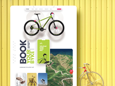 Book Your Bike application design design graphic design landing page ui design ux design website
