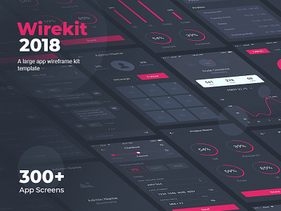 Wirekit: Multipurpose Mobile UI Kit design graphic design landing page ui design ui design kit uidesign