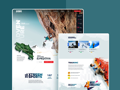 Mountaineering Training & Accessories | Web Page branding design figma graphic design landing page mountaineering mountaineering gears sports sports accessories ui ui design ui ux ux ux design web page design website website template