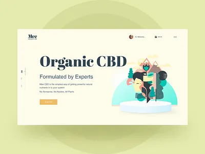 Mee CBD | Website Design animation cannabis cbd design design studio ecommerce figma graphic design hemp landing page marijuana motion graphics pastel website ui ui design ux ux design website website design weed