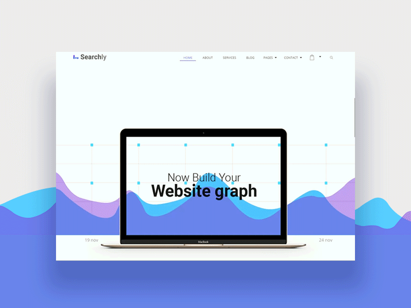 Hello, Searchly!! animation gif graph graphic design header landing page seo teaser theme webdesign website wordpress