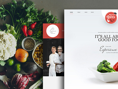 Restaurant Website Design banner colours design food industry graphic design header homepage landing page logo restaurant design typography ui ui design ux ux design website