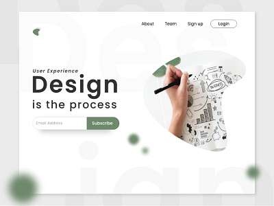 Landing page design