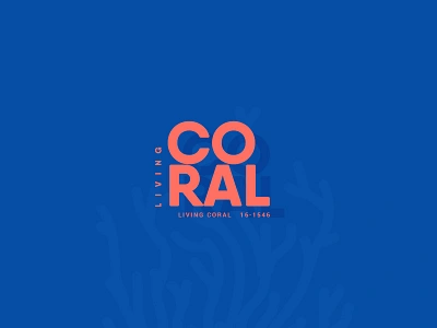 Pantone Living Coral 2019 | Typography blue color colour coral design font living coral livingcoral pantone typography vector