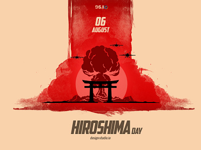 Hiroshima Day artwork colours design graphic design illustration red vector vector art