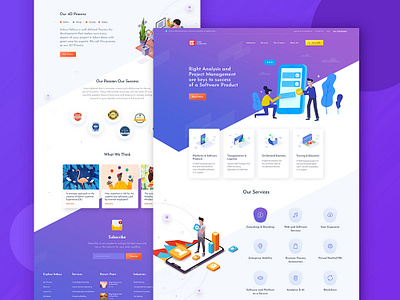 Web Development Landing Page by Design Studio on Dribbble