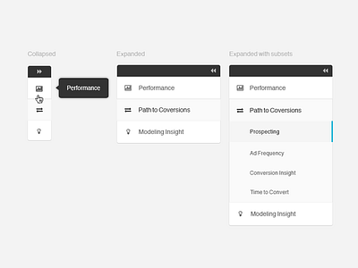 Side nav collapsed dashboard expanded icon list menu nav navigation reports side nav vertical nav