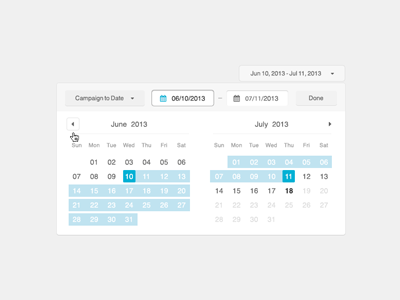 Timepicker date picker dynamic calendar time selection widget