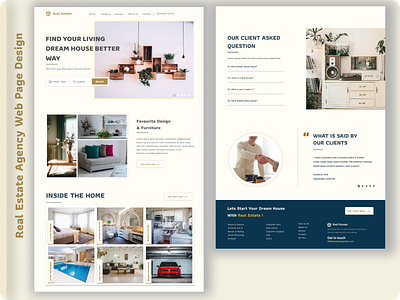 Real Estate Agency Landing page