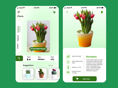 🌱 Smart Plant Shop App app corporate corporate flyer design hi quality icon ux