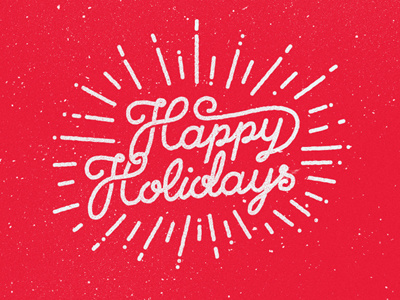Happy Holidays Folks christmas holidays lettering new script type year