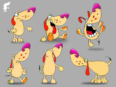 Shamthedog cartoon character characterdesign color design posesheet saturation