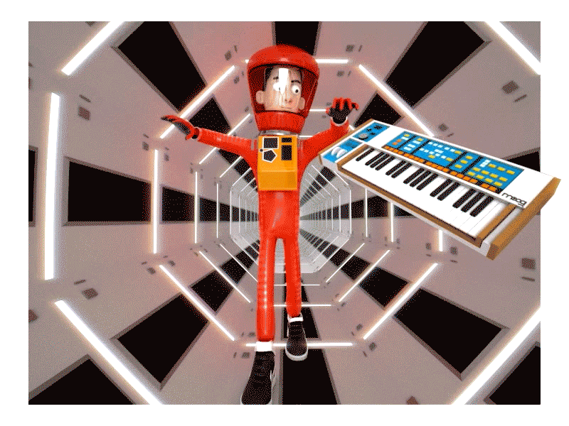 2001 a Synth Odyssey 2001 3d animation music sciencefiction stanleykubrick