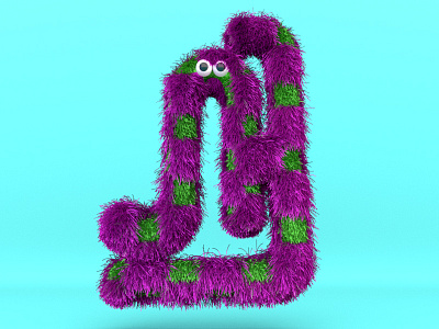 Furry New Logo 3d animation design fur illustration lettering logo type