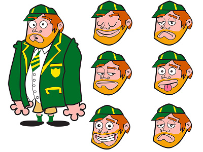 Bottlerdribble cartoon character characterdesign color design saturation