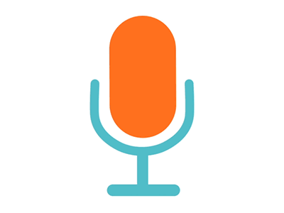 MIC to FLIP CHART animation flip chart icons mic orange