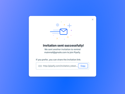 Invitation link by Suzi Sarmento on Dribbble