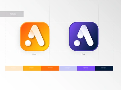 Icon Design adobe adobeillustrator adobephotoshop app appicon bigsur design desktop digital geometric gradient graphicdesign icon ios logo logotype minimalistic orange purple violet