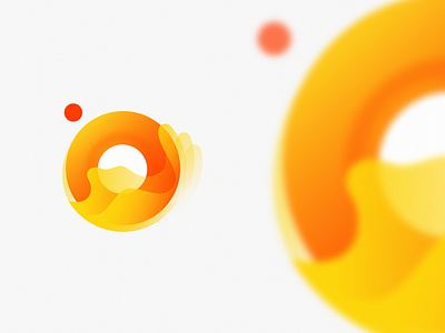 Logo Design adobephotoshop bank brand branding circle crypto design finance fire gradient identity illustration logo o orange vector yellow