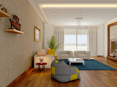 3d Interior Design Of Modern Living Room