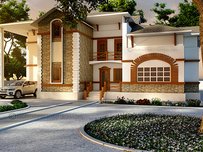 Residential Exterior Designs 3d architectural rendering 3d exterior rendering residential exterior rendering